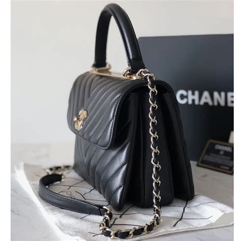 chanel top handle chevron|Chanel handbags.